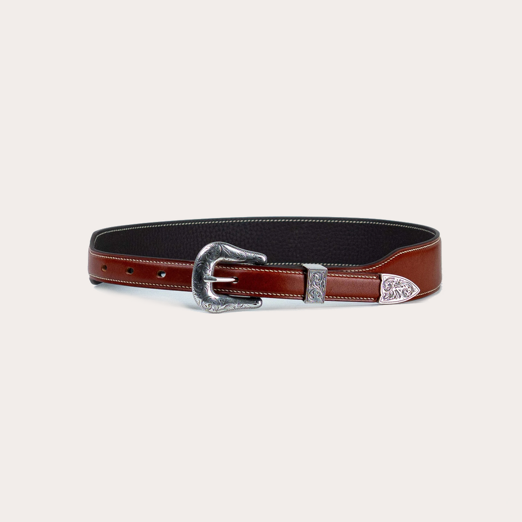 Nº3031 Brown Tapered TexMex Belt