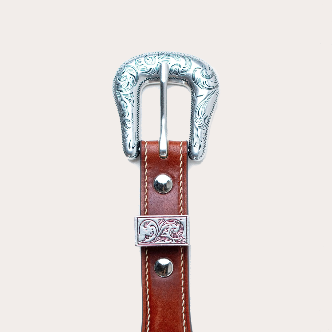 Nº3031 Brown Tapered TexMex Belt