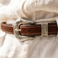 Nº3031 Brown Tapered TexMex Belt