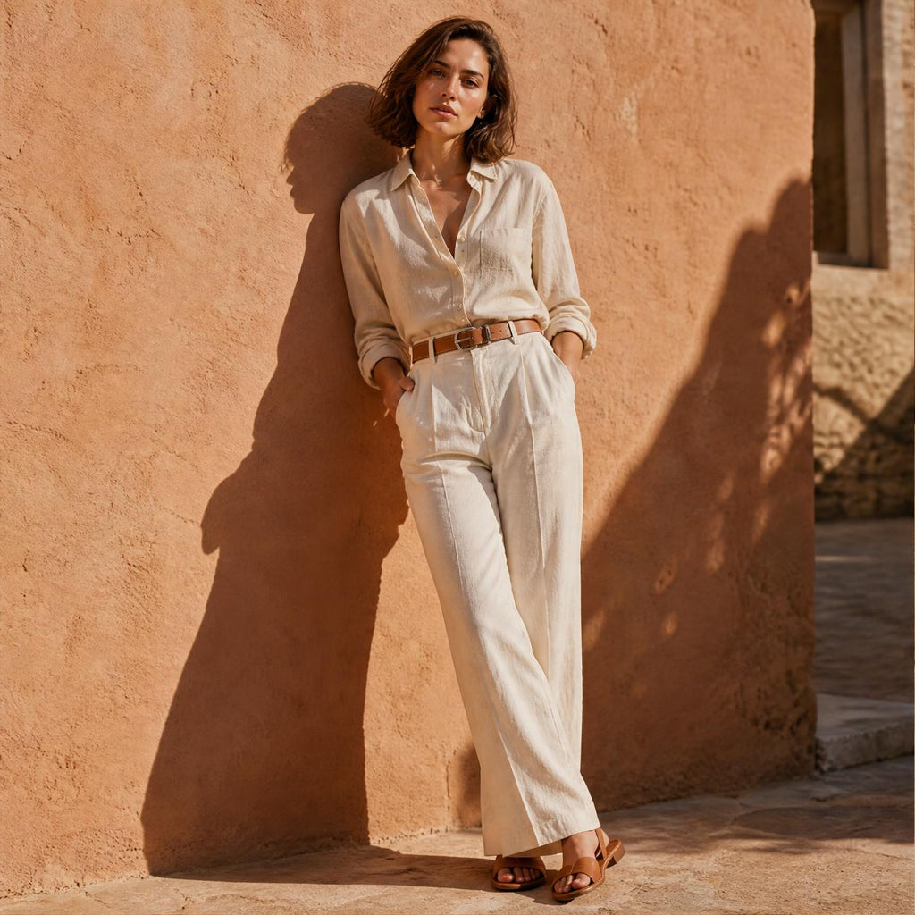 Nº3112 Lined Dress Belt in Cognac